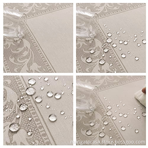 Rechteckige Jacquard -Tischdecke für Esszimmer